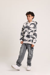 Camouflage Gray Hoodie